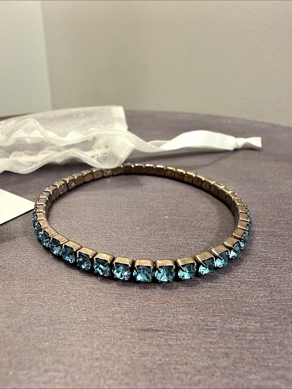 Swarovski Light Bracelet Blue Crystal Bracelet